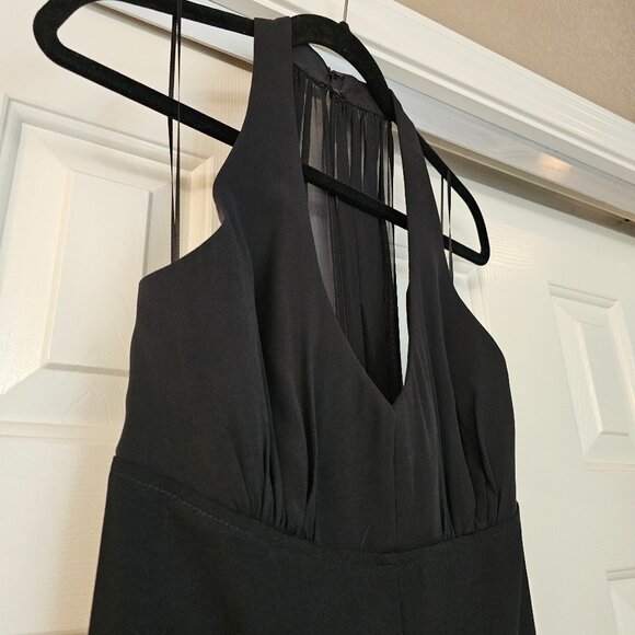 Rossini Halter Jumpsuit with Chiffon - Picture 4 of 11